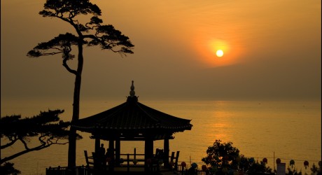 The coast of South Korea